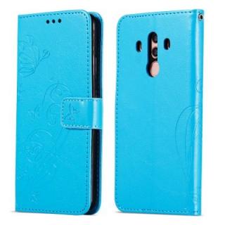 Embossed Flip Case for Huawei Mate 10 Pro PU Leahter Back Cover