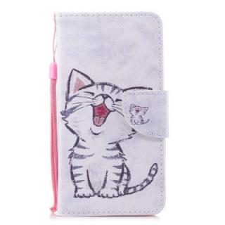 Case for Huawei Mate 10 Red-billed Cat Painted PU Leather