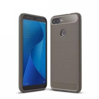 for Asus ZenFone Max Plus ZD570TL Brushed Carbon Fiber TPU Back Cover