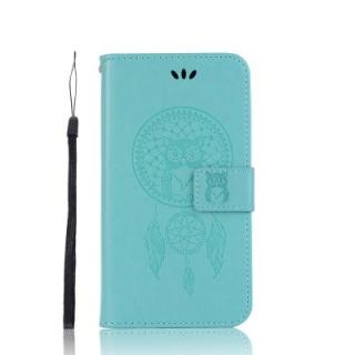 Wind Bell Owl For Motorola Moto E5 Phone Case PU Flip Leather Wallet Cover