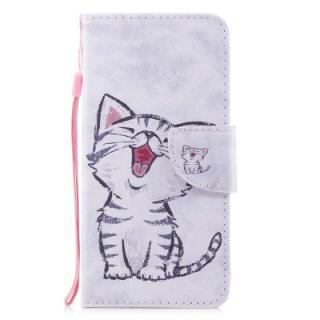 Case for Huawei Mate 10 Lite Red-billed Cat Painted PU Leather