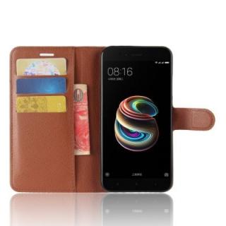 Litchi PU Leather for Xiaomi 5X / A1 Flip Wallet Cover Case