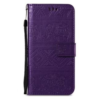 Leather Wallet Stand Flip Case for Xiaomi Redmi Note 5 Pro Elephant Pattern