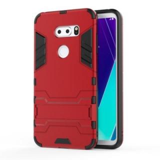 Case for LG V30S Shockproof Solid Color Hard PC with Stand Back Cover