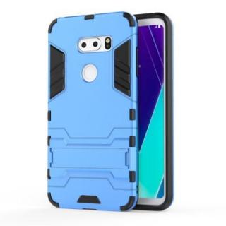 Case for LG V30S Shockproof Solid Color Hard PC with Stand Back Cover