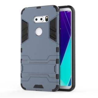 Case for LG V30S Shockproof Solid Color Hard PC with Stand Back Cover