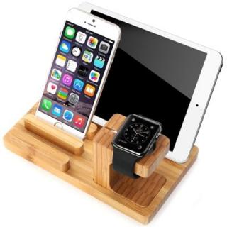 Bamboo Stand Tablet Holder for iPhone / iPad / iWatch