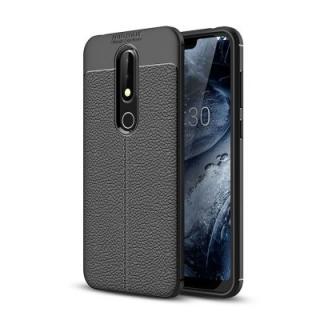 Case for Nokia X6 Litchi Grain Anti-drop TPU Soft Cover