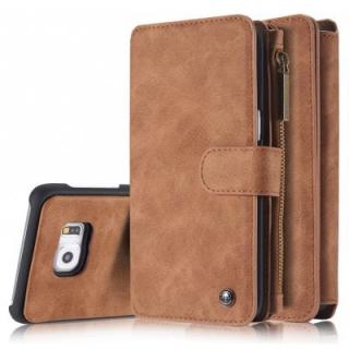 CaseMe Genuine Leather Holster Wallet Case for Samsung Galaxy S6 Edge Plus
