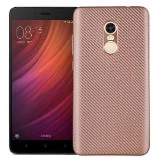 Luanke Carbon Fiber TPU Case Cover for Xiaomi Redmi Note 4