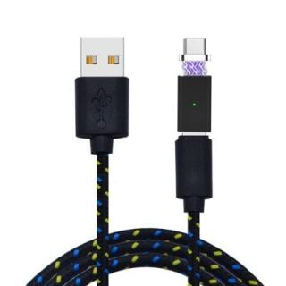 Cwxuan USB Type-C Detachable Magnetic Braided Charging Data Cable - (180cm)