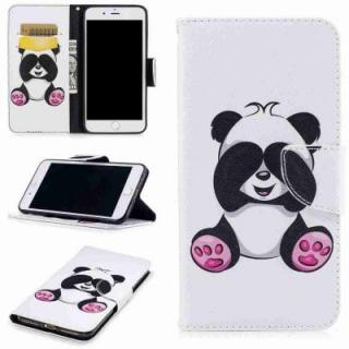 Giant Panda Painted Pu Phone Case for iPhone 5S Se