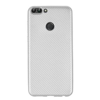 Case for Huawei P Smart No Fingerprints Back Cover Fiber Pattern Soft TPU