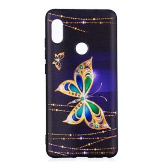 TPU Relief Case for Xiaomi Redmi Note 5 Pro Large Butterfly Pattern