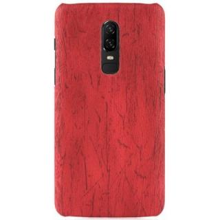 LuanKe Wood Grain Anti-slip Protective Cover for OnePlus 6