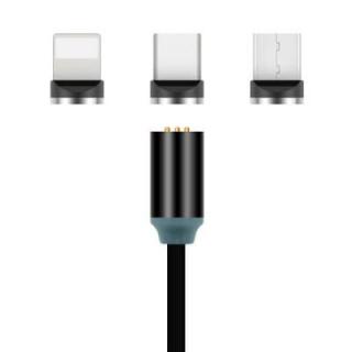 3 in 1 Type-C / 8 Pin / Micro USB Charging Cable 1m