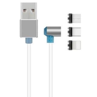 3 in 1 Type-C / 8 Pin / Micro USB Data Charging Cable