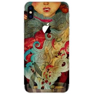 Oil Painting Multicolor Frosted Surface Back Film for iPhone X