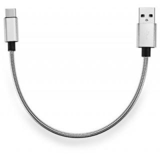 25cm Spring Steel Wire Micro USB Data Sync Charging Cable