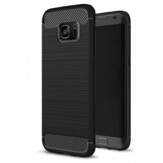 Wkae Case Solid Color Carbon Fiber Texture TPU Soft Protective Case for Wkae Galaxy S7 Edge