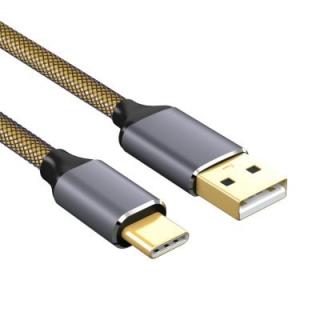 Nylon Braided Aluminum Fast Charging Cable for Type-C Devices