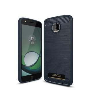 Case for Moto Z Play Shockproof Back Cover Solid Color Soft Carbon fiber