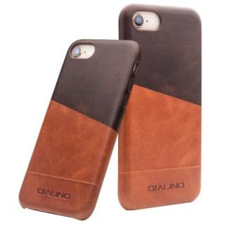QIALINO 4.7 inch Handmade Genuine Leather Back Case Mix Color Phone Cover for iPhone 7 / 8