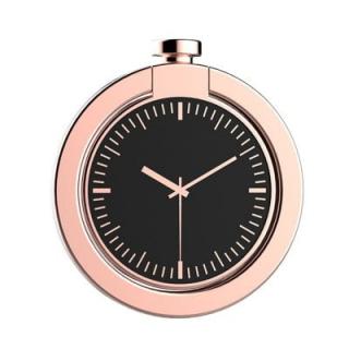 Clock Decorated Tablet Mobile Phone Finger Ring Holder Watch Stand Mount