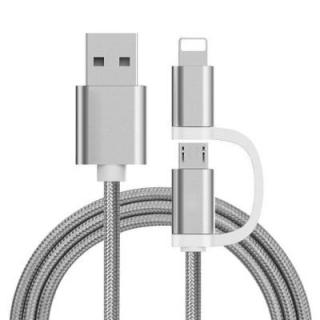 The Two-In-One Charging Durable and Fast Charging Cable For iPhone Android