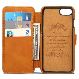 Leather Insert Card Protective Phone Case for iPhone 8