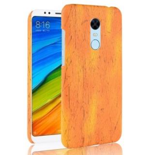 ASLING Wooden Grain PU + PC Protective Phone Case for Xiaomi Redmi 5 Plus