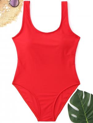 Padded Low Back High Cut Swimwear