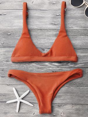 Low Waisted Padded Scoop Bikini Set