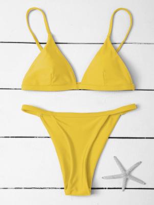 Low Waisted Spaghetti Strap Bikini Swimwear