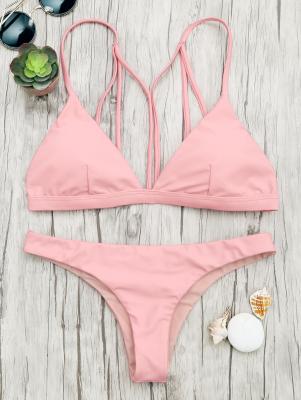 Padded Back Strappy Bathing Suit