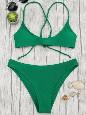 High Cut Bralette Scoop Bikini Set