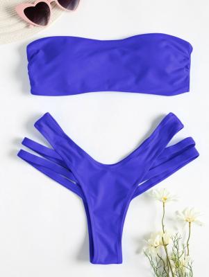 Cutout Bandeau Bikini Set