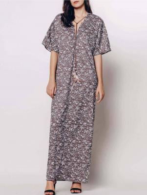 Tiny Floral Relaxed Fit Maxi Dress