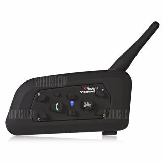 VNETPHONE V6 Motorcycle Helmet Bluetooth Intercom Headset