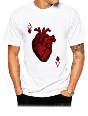 Red Heart Poker T Shirts