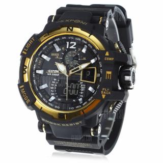 EXPONI 3236 Backlight Outdoor Sports Digital Quartz Watch