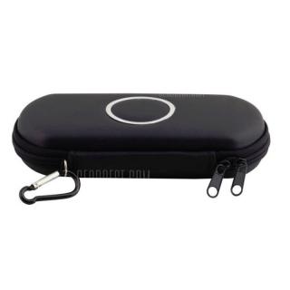 Hard Carry Zipper Case Bag Game Pouch -  Black