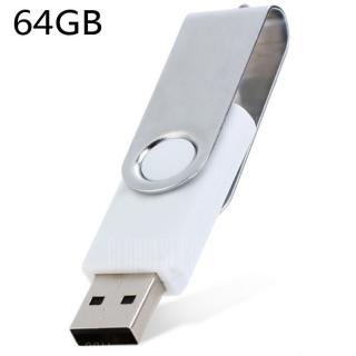 64GB USB 2.0 Flash Disk -  White