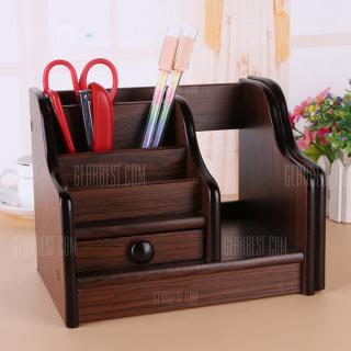 Wooden Storage Box File Basket