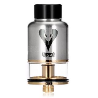 Original VAPJOY VIPER RDTA 3.5ml with Side Airflow / All Gold-plated U - T Design Coil Deck for E Cigarette -  Silver