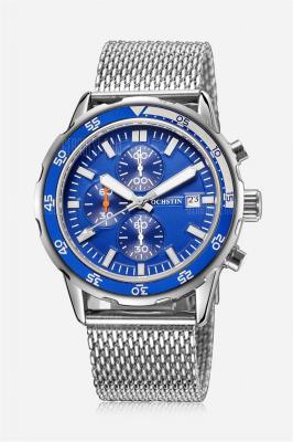 OCHSTIN 6044G Fashion Male Quartz Watch with Steel Mesh Band
