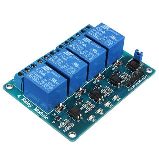 Geekcreit® 5V 4 Channel Relay Module For Arduino PIC ARM DSP AVR MSP430 Blue