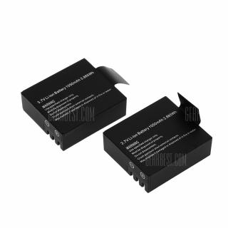 2PCS 1050mAh Backup Battery for Firefly 7S Action Camera