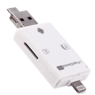 USB 8 Pin Interface Dual Storage Card Reader