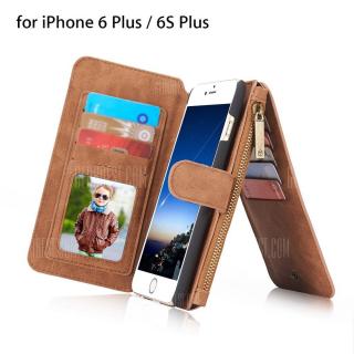 2 in 1 PU Leather Pocket Protective Case for iPhone 6 Plus / 6S Plus